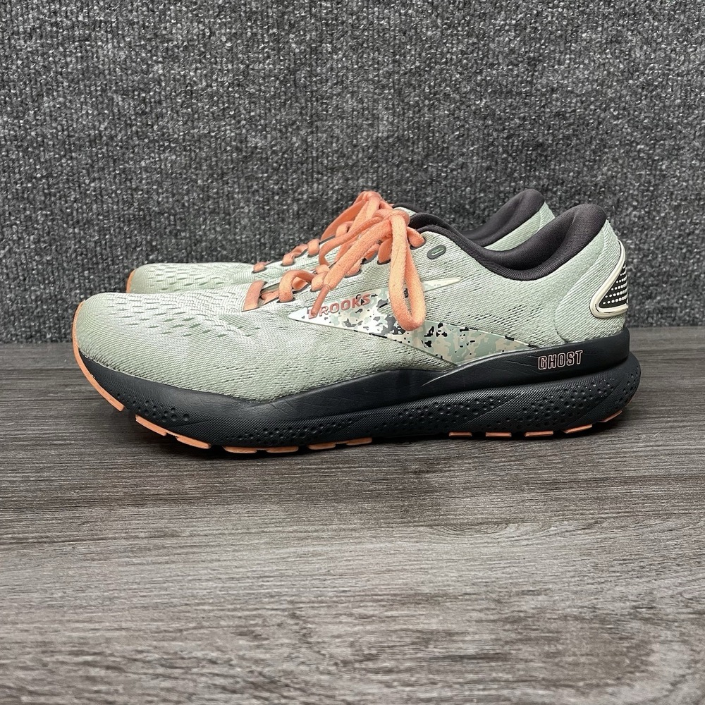 Brooks Ghost 16 Sneakers Shoes Running Walking Training Green Womens 9